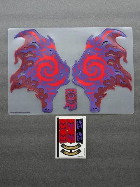 NO BRICKS Lego 71832 Ninjago Thunderfang Dragon Of Chaos Sticker Sheet & 2 Wings