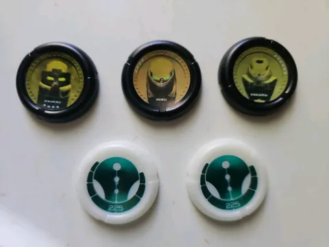 Lego Bionicle Throwing Disc Lot Of 5 Kakama Miru Kaukau 41276
