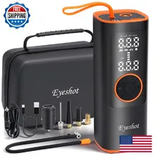 Eyeshot Tire Inflator Portable Air Compressor Battery Capacity 150Psi Cordless
