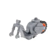 1x LEGO Motorcycle Flywheel Stuntz Dark Gray Wheel Orange 6391388 69869c02