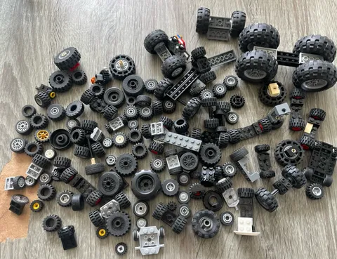 🔥 Bulk Lego Over 1 lbs + • Wheel & Tire Legos Huge Variety • Assorted Sizes