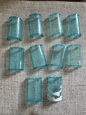 Lego Cylinder Half 2 x 4 x 5 with 1 x 2 Cutout. Light Blue. Lot Of 10.