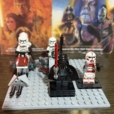 LEGO Star Wars Minifigures Lot W/ Darth Vader & Clone Troopers