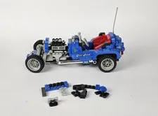 Vintage LEGO Model Team 5541 / 10151 Blue Fury Hot Rod - INCOMPLETE/ FOR PARTS 