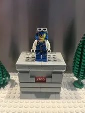 LEGO Minifigure - PM013 |- POWER MINERS - DR. BRAINS Released 2009 From Set 8961