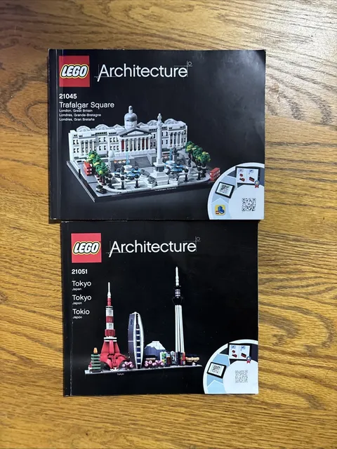 LEGO  Lot Of 2 instructions Only  -Architecture 21051 21045 Tokyo Trafalgar Sq