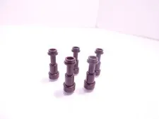 5 LEGO minifigure utensil telescopes dark brown 64644