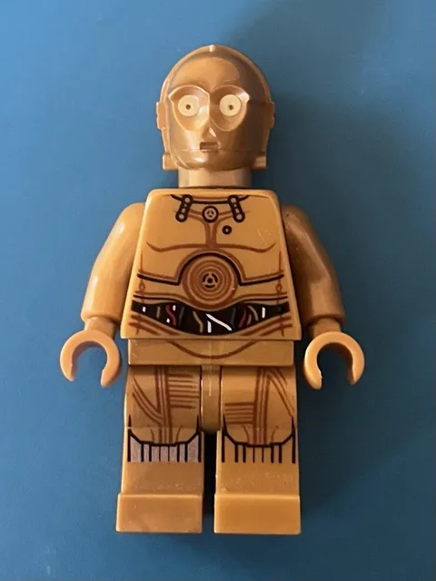 LEGO Star Wars Minifigure C-3PO sw0700 Colorful Wires Printed Legs Used Genuine