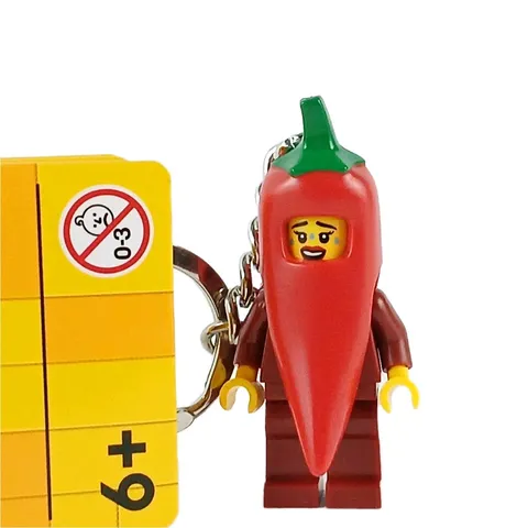 LEGO® CITY Chili Girl Minifigure™ Key Ring w Chain Part 854234 Key Chain