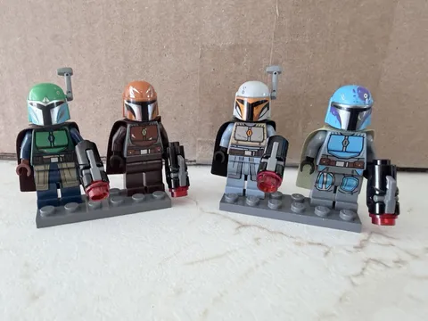 Lego Star Wars Minifigure Lot Of 4 Mandolorian Tribe Warriors 75267