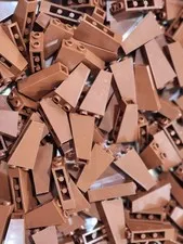 Lego 2449 Reddish Brown Qty 210 NEW Slope, Inverted 75 2 x 1 x 3