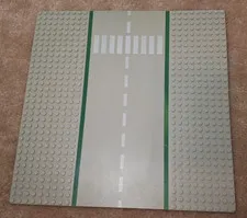 LEGO Base Plate 32x32 Straight Road W/ Crosswalk
