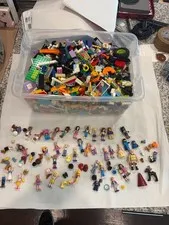 20 Lb Lot Of Lego 40+ Friends & Nascar Mini Figurines And 2 Lb.  Pokemon Duplo