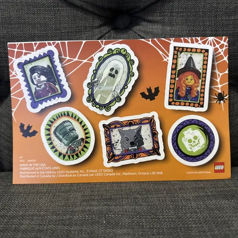 New LEGO Store Exclusive Halloween Scavenger Hunt Prize Stickers