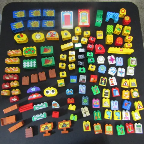 LEGO Duplo Brick Blocks Lot Assorted Specialty Printed Pieces Signs Registers