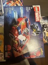 Lego Marvel Spiderman Car Vs Venomized Wolverine 76336