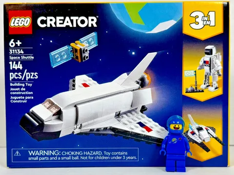 LEGO 31134 Creator 3 in 1 Space Shuttle 144 Pcs Building Toy New Sealed NISB