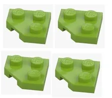 LEGO ® 4x plate 2x2 corner 45° green 26601 6228995 plate bright yellowish green New