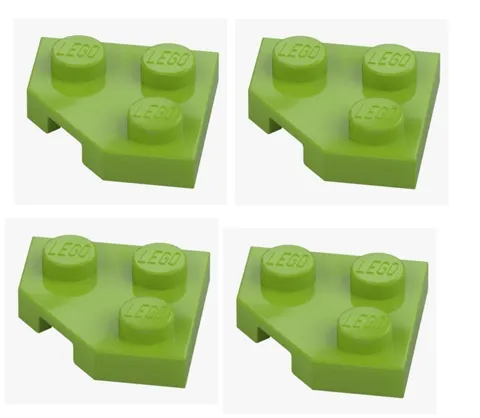 LEGO ® 4x plate 2x2 corner 45° green 26601 6228995 plate bright yellowish green New