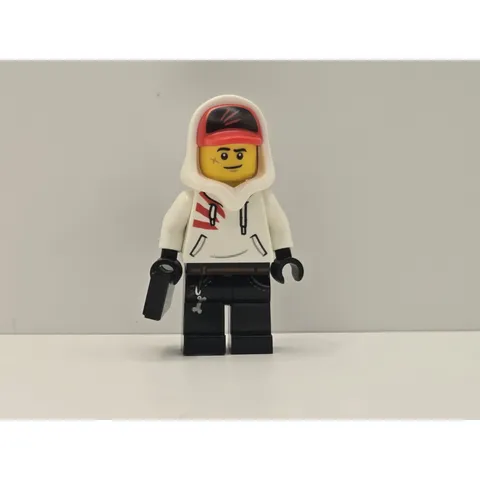 LEGO Hidden Side Jack Davids Minifigure hs009 Phone Lopsided Smile New