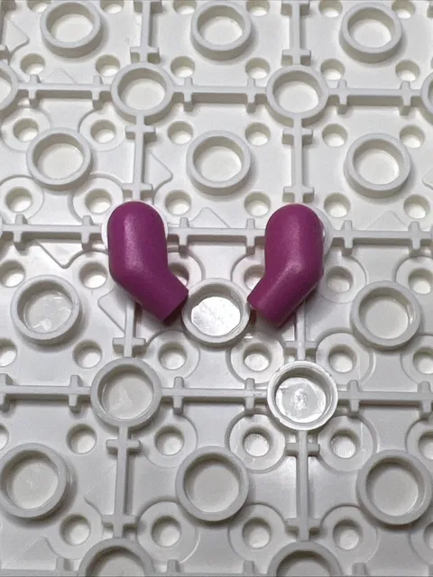 LEGO 981 & 982 Dark Pink Minifigure Replacement Arms x2 - 1 Pair Left Right