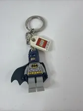 Lego BATMAN Keychain -- DC Super Heroes -- 853429 Grey/Navy