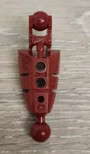 Lego 53574 Dark Red Crimson Bionicle Piraka Leg Lower Section With 2 Ball Joint