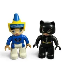 Lego Duplo Figures Catwoman and Blue Guard Circus Performer Lot of 2 Minifigures