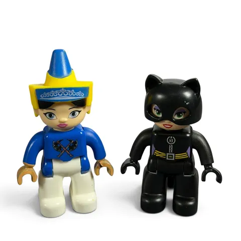 Lego Duplo Figures Catwoman and Blue Guard Circus Performer Lot of 2 Minifigures