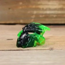 LEGO Marbled Trans-Bright Green Bionicle Mask Umarak Hunter MOC Piece 24164pb01