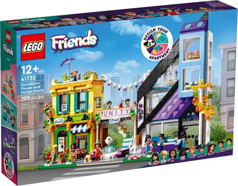 LEGO Friends 41732 Downtown Flower & Design Stores 2,010pcs Set