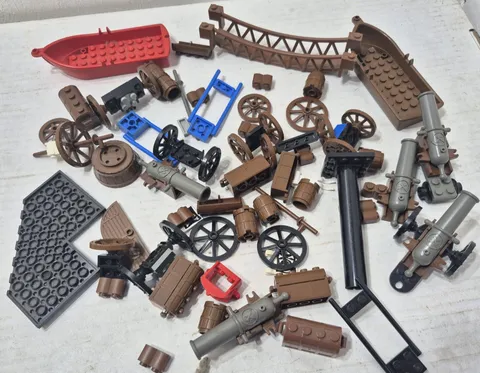 Lot of Vintage Lego Parts Pieces Western Cowboy Pirates Specialty Chest Cannons