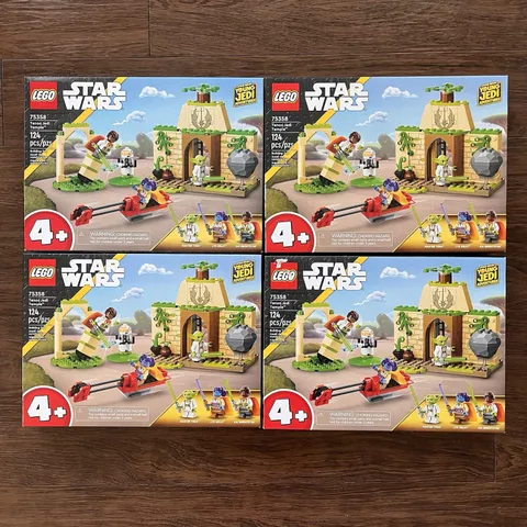 Lot Of 4x LEGO Star Wars: Tenoo Jedi Temple (75358) New, Sealed Box