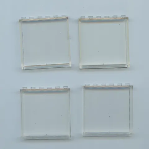 LEGO x 4 Trans-Clear Panel 1 x 6 x 5 59349