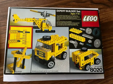VTG 1984 LEGO TECHNIC “Universal Building Set” (8020)-Sealed-Box Wear-HTF! RARE!