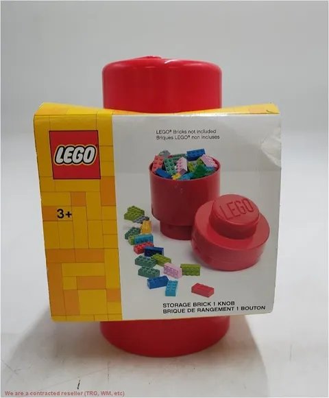LEGO Storage Brick 1 Round - Red