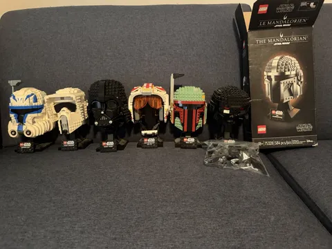 LEGO Star Wars 18+ Helmet Collection Lot Of 7 Helmets (Used/Good Condition)