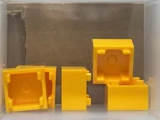 LEGO Parts - Bright Light Orange Container, Box 2 x 2 x 1 - No 2821 - QTY 5