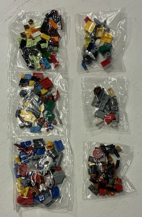 6- Legos Factory Sealed Bags