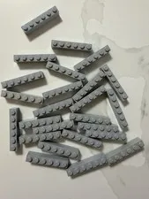 3009 LEGO 1x6 Brick Light Bluish Gray (QTY 25)