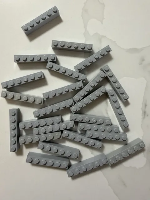 3009 LEGO 1x6 Brick Light Bluish Gray (QTY 25)