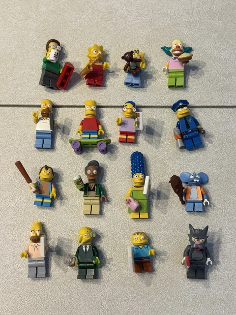 Lego 71005 Simpson Mini Figure Season 1, 16 Full Set