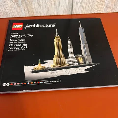LEGO Architecture New York City 21028 Instruction Manual Booklet Only