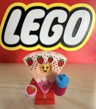 Lego Strawberry Shortcake Costume Girl Minifigure With Accessories 