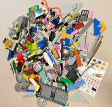Lot 2 Pounds LEGO Random Pieces Assorted Stickers Vtg. late 1990's-2010's