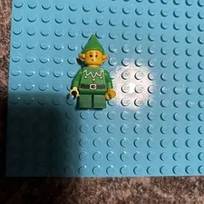 LEGO Holiday Christmas Elf Minifigure Hol295 Green Scalloped Collar From 40565