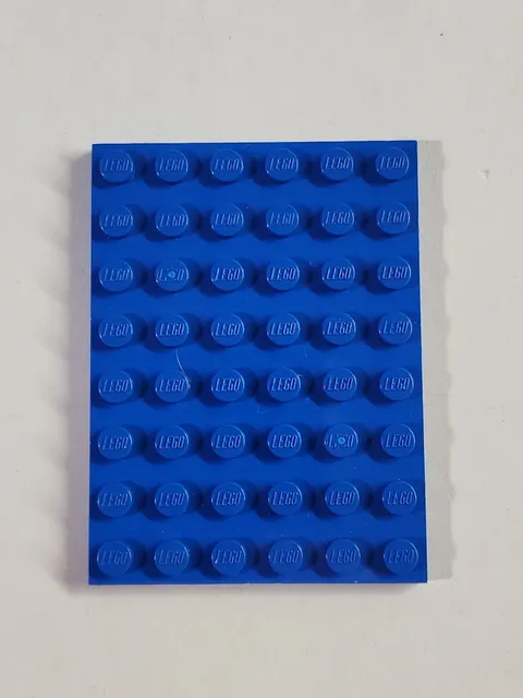 LEGO Parts ● Blue Plate 6 x 8 ● # 3036 ● QTY 1