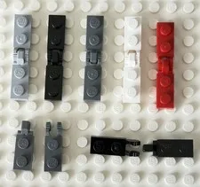 100% Authentic Lego 1x2 Click Hinge 1&2-Finger End #44302/ #44301 Multi Colors