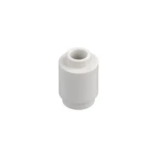LEGO 25x White Brick, Round 1 x 1 inv.647