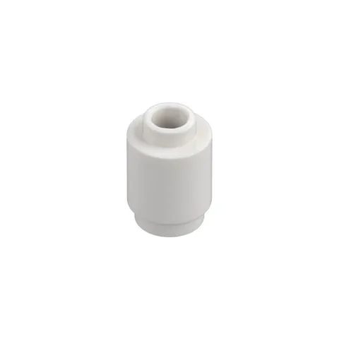 LEGO 25x White Brick, Round 1 x 1 inv.647